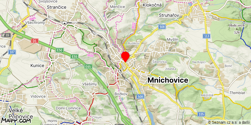 Mapa k akci Po stopách kocoura Mikeše